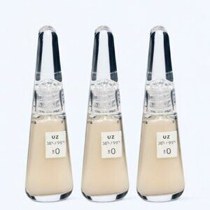 3 FLOWFUSHI UZU UZ 38°C/99°F ±0 Clear Lip Treatment New Lot of 3 Lip Balm Gloss